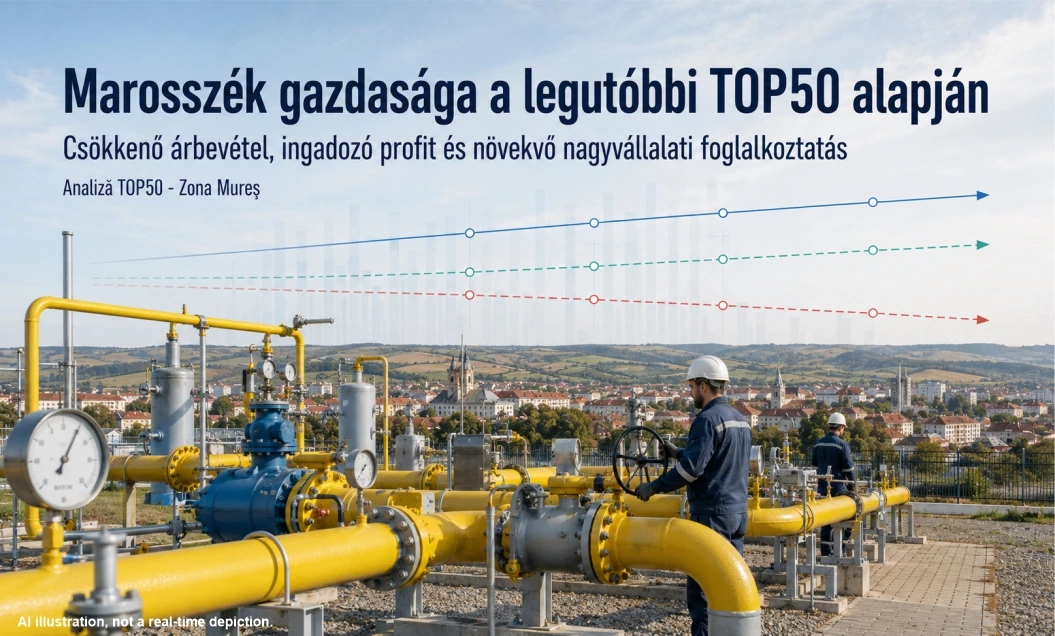 Marosszék gazdasága: csökkenő árbevétel, ingadozó profit és növekvő nagyvállalati foglalkoztatás